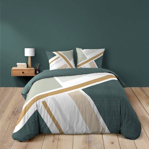 Douceur d int&amp;eacute;rieur Bela bombažna posteljnina za zakonsko posteljo/podalj&amp;scaron;ana 240x220 cm Zephyr &amp;ndash; Slike