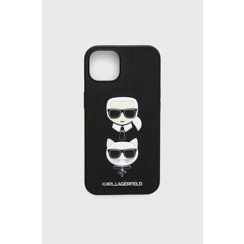 Karl Lagerfeld KLHCP13MSAKICKCBK za iphone 13 6.1 črna zaščita - heads