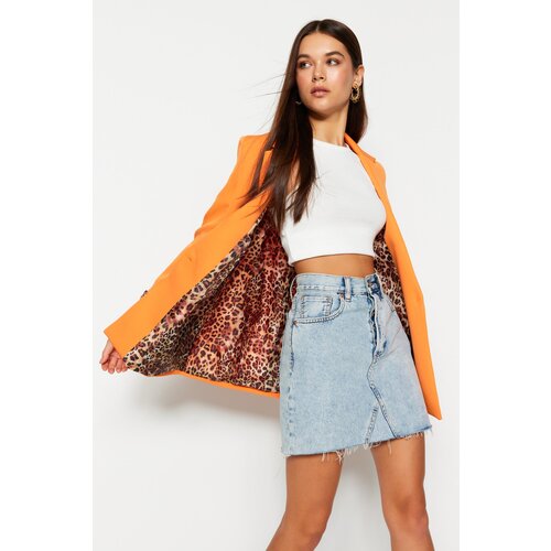 Trendyol Blazer - Orange - Regular fit Slike