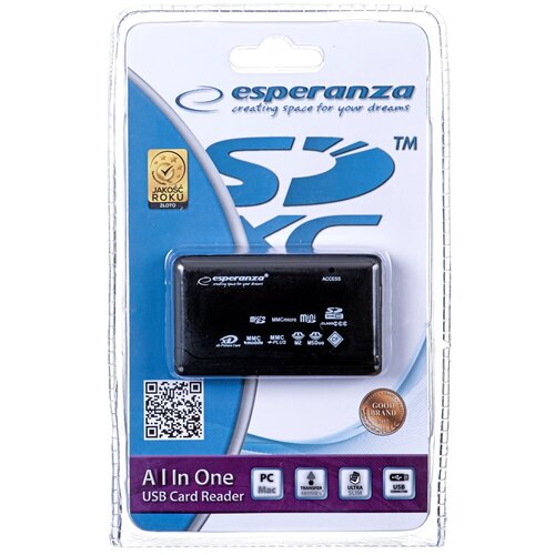 Esperanza EA119 card reader Black USB 2.0 Cijene