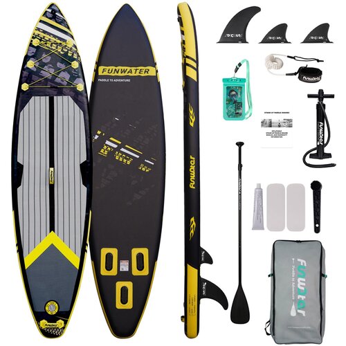 FUNWATER Sup set black sea 350x84x15 Cene