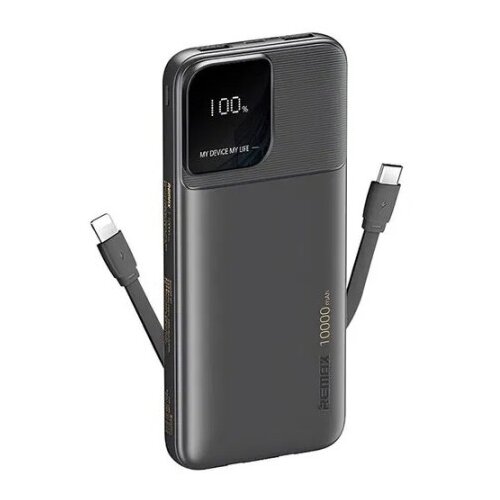 Remax RPP-657 - 2.4A Cabled Fast Charging Power Bank 10000mAh(black) Slike