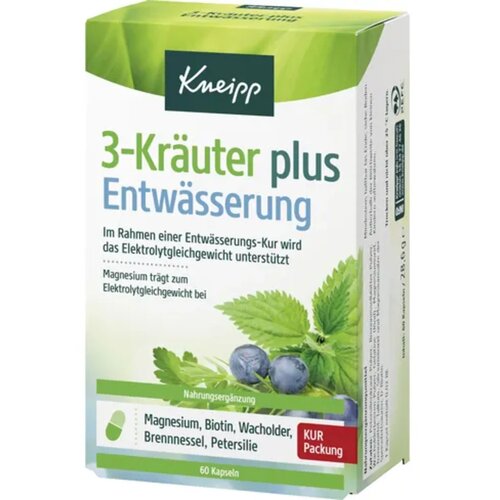 Kneipp 3 zelišča plus za odvajanje vode - 60 kaps. Cene