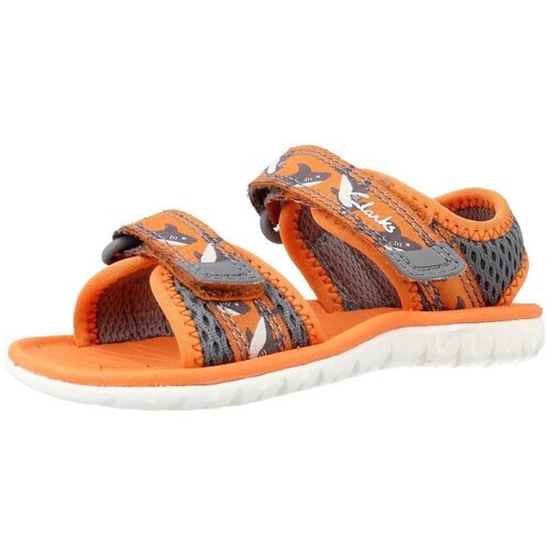 Clarks &amp;Scaron;portni sandali SURFING TIDE T Oranžna Slike