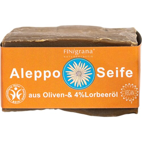 FINigrana&amp;reg; Bio &amp;amp; Naturkosmetik Aleppo milo s 4 % lovorjevega olja - 180 g Slike