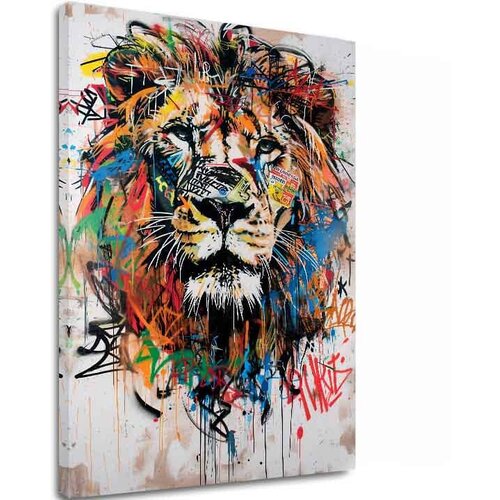  Slika GRAFFITI LION | Italijansko platno Cene