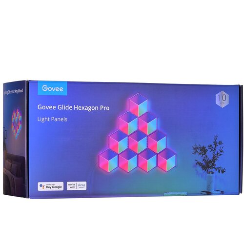 GOVEE SET od 10 LED svetala Glide Hexa Pro Smart RGBIC Wi-Fi Cene