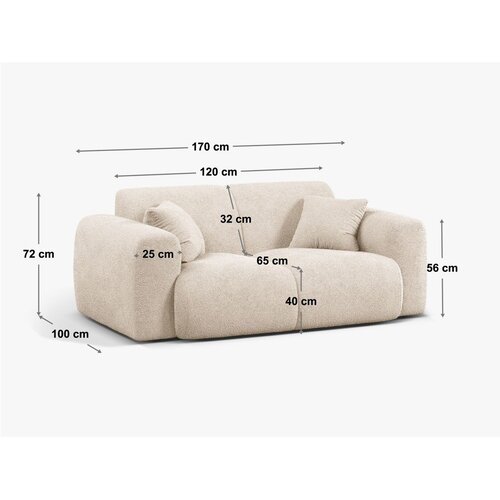 Micadoni Kaki zelena žametna sedežna garnitura 170 cm Molino &amp;ndash; Slike