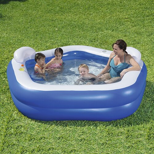 Bestway Porodični bazen Family Fun 213x206x69 cm sa sedištima i držačima za čaše Cene