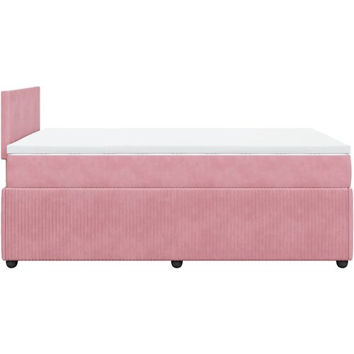 Box spring krevet s madracem ružičasti 120 x 200 cm bar&amp;scaron;unasti Slike