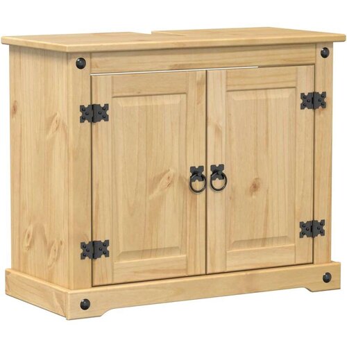 VidaXL Kupaonski ormarić za umivaonik Corona 73x33x60 cm od borovine Slike