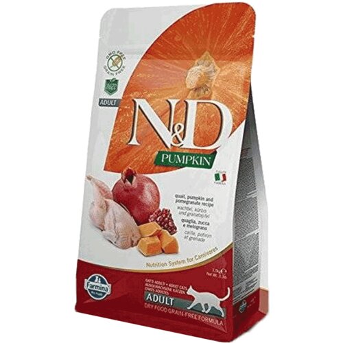 N&d Pumpkin Hrana za odrasle mačke, Bundeva i Prepelica - 300 g Cene