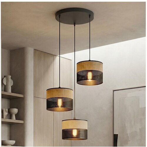  visilica na sajli karbon 3xE27/15W/230V crna/braon Cene