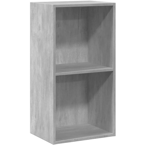 Maison Chic Knjižna omara - Knjižni regal 2-nadstropna betonsko siva 40x30x76,5 cm, (21725966) Cene