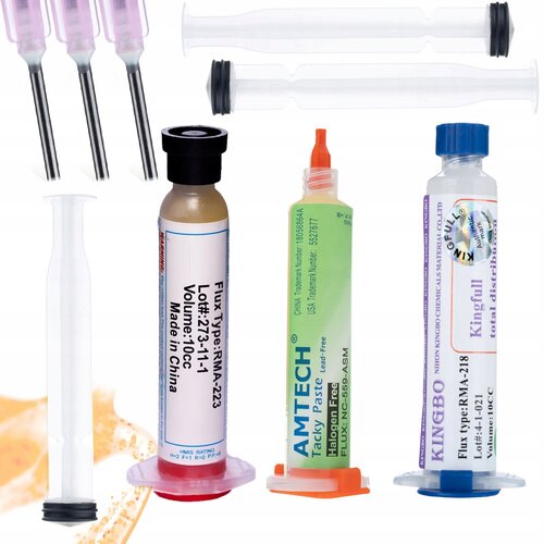 Rosfix Set RMA-223 Topilo Za Lutanje &amp;ndash; Flux No-Clean, 3x Batni Dozirnik, Igla 1,025/1,275 mm | 10cc Strižnik, (5000356471) Slike