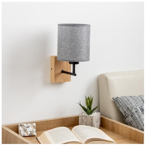  Brilagi - Zidna lampa NUBILA WOOD 1xE27/25W/230V hrast/siva Cene