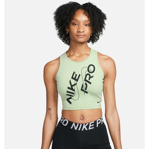 Nike w np df crop tank grx, ženska majica za fitnes, zelena FB5261 Slike