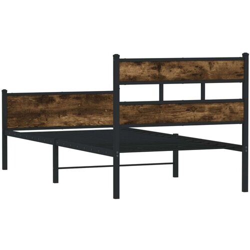 vidaXL Okvir kreveta bez madraca dimljena boja hrasta 80x200 cm drveni Cene