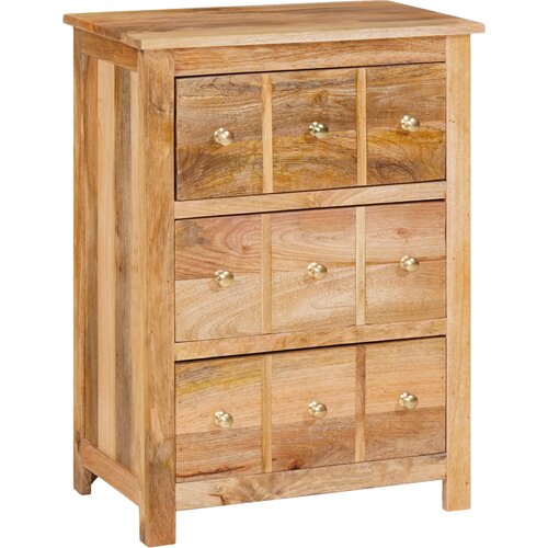 VidaXL Buffeti i komode Smeđa 55 x 35 x 75 cm Čvrsto drvo manga Slike