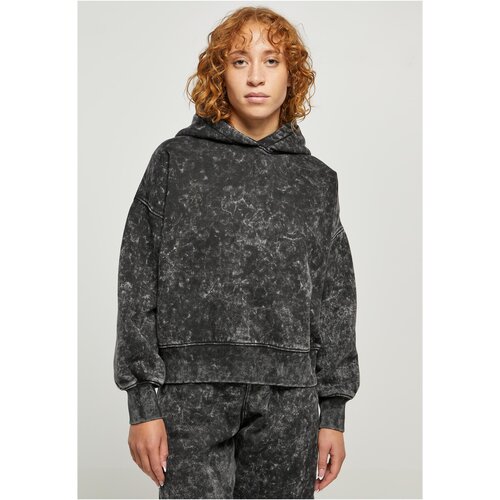 UC Curvy Ladies Oversized Towel Washed Hoody black Slike