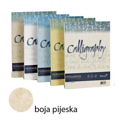  Papir Pergamena Calligraphy, A4 190 g/m2, boja pijeska 50/1 Cijene