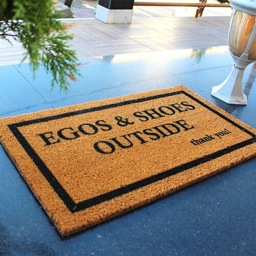 Aberto Design otirač Egos&amp;amp;Shoes Outside, 70x40 cm, Braon Slike