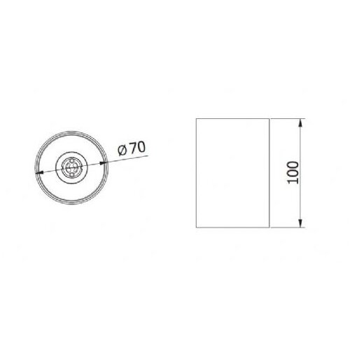 Gtv Plafonski LED reflektor AERO OK GU10 IP20 crni Slike