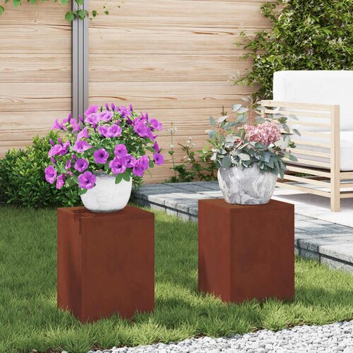  Stalak za biljke 2 pcs Rđa 24 x 24 x 35 cm Cene
