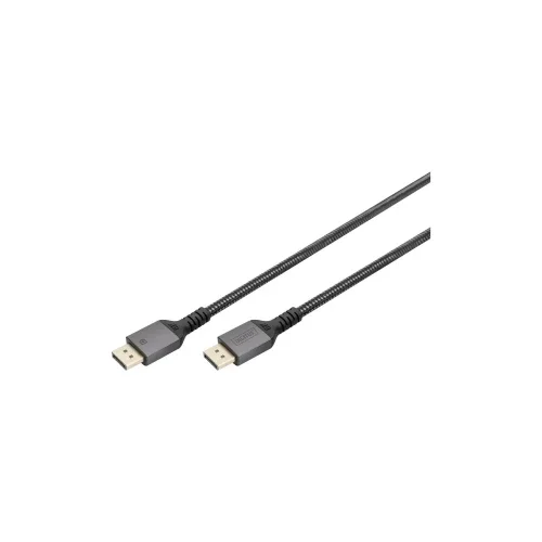 Digitus DisplayPort priključni kabel DisplayPort utikač 2 m crna DB-340201-020-S pozlaćeni kontakti DisplayPort kabel