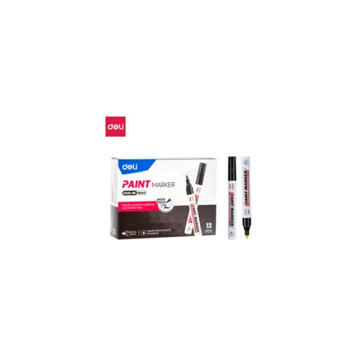 Deli paint marker crni - okrugli vrh 2mm EU500-BK Cene