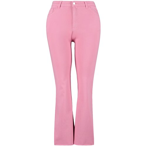 Trendyol Curve Plus Size Jeans - Pink - Slim Slike