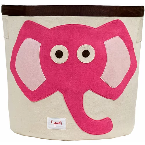 3Sprouts ® Košara za pohranu igračaka Elephant pink