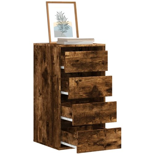 Furnova Kotni predalnik dimljeni hrast 40x41x76 cm inženirski les, (22105555) Slike