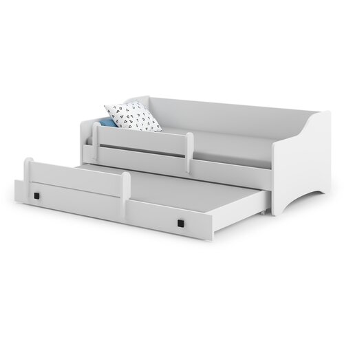 Kobi Furniture Eryk - zakonska postelja 160x80 z okvirjem, ograjo in dvema vzmetnicama, (20626004) Cene