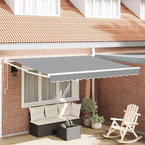 Nadstrešnica Zložen okvir senčila Bela 300 x 250 cm Aluminij, (5000205835) Cene