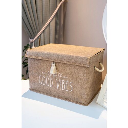 WALLXPERT KALS-03495 cream felt basket Cene
