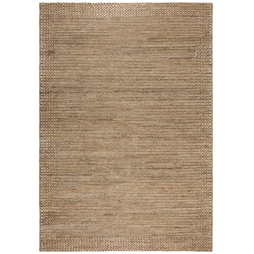 Flair Rugs Ročno tkana preproga iz konopljastega osleza v naravni barvi 120x170 cm Drew Border – Cene