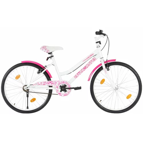 In Dječji bicikl 24 inča ružičasto-bijeli