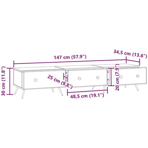  ormar s ladicama Bijela visokog sjaja 147 x 34 5 x 30 cm Slike