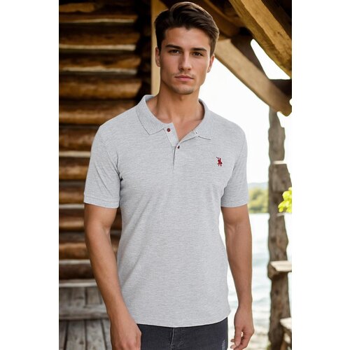 Dewberry T8561 MEN&amp;#039;S TSHIRT-PLAIN GREY Slike
