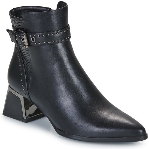 Ex&amp;eacute; Shoes Gležnjarji P1811-T924-PU-BLACK Črna Slike