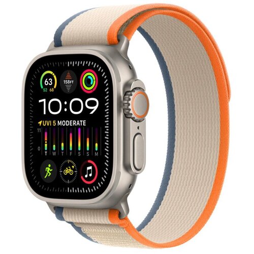 Apple watch ultra 2 gps+cellular 49mm titanium case/orange-beige trail loop m/l MRF23SE/A pametni sat Cene