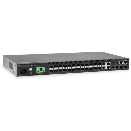 Level One Switch 48.3cm 24x SFP GTL-2872 4xGE 4xSFP+ - Switch - Fiber optic (LWL) Slike
