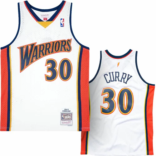 Mitchell And Ness Stephen Curry 30 Golden State Warriors 2009-10 Mitchell & Ness Swingman Home dres