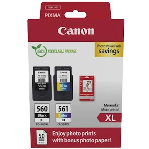 Canon KOMPLET PG-560XL/CL-561XL IN FOTO PAPIR GP-501 za TS5350/TS5351/TS5352 3712C008AA