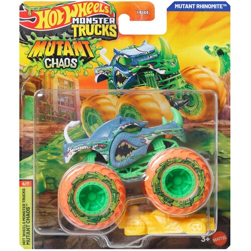 Mattel Hot Wheels Monster Trucks: Mutant Chaos Rhinomite monster autić 1/64 - Slike