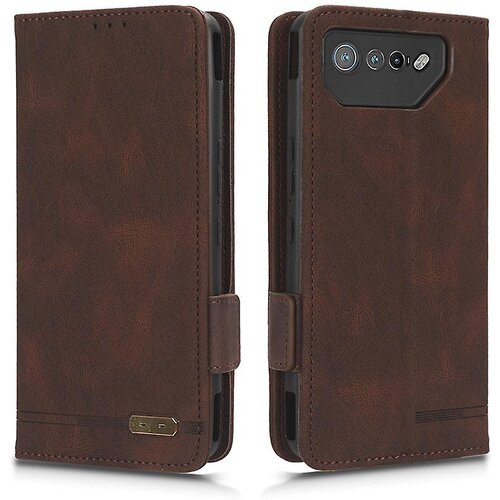 INORCO Za Asus ROG Phone 7 Ultimate 5G/ROG Phone 7 5G Dekor strojne opreme PU usnjena torbica za telefon, denarnica, pokrov stojala, (22036438) Slike