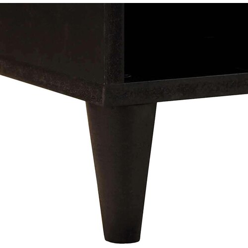  ormar Crna i zlatna 100 x 33 x 46 cm masivno drvo manga Slike