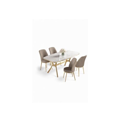 Hanah home Trpezarijski set, 5 dijelova, bež Cene