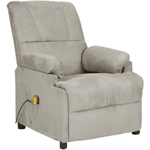 vidaXL Masažni stol svetlo siva tkanina iz mikrovlaken, (21002238) Cene